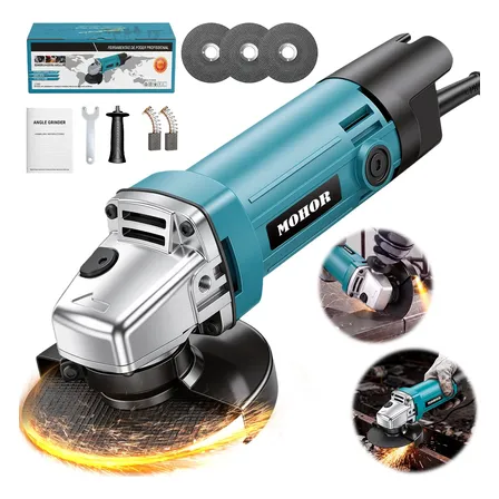 Esmerilhadeira Lixadeira 220v Angular 115mm 11000rpm Azul 220v 60 Hz