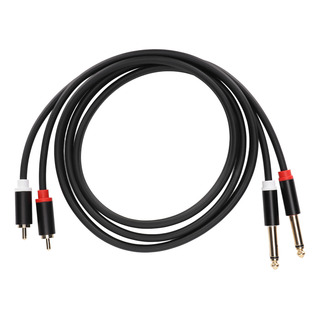 Cable Rca Dual De 1/4 De Pulgada A Dual Ts De 4,9 Pies Y 6,3 Cable Rca Dual De 1/4 De Pulgada A Dual Ts De 4,9 Pies Y 6,3