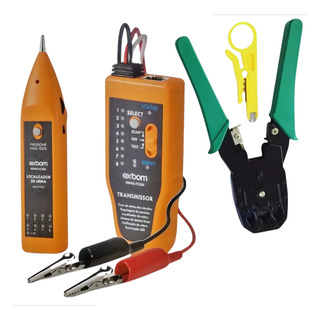Kit Zumbidor Localizador Cabo De Rede + Alicate Crimpar Rj45 Kit Zumbidor Localizador Cabo De Rede + Alicate Crimpar Rj45