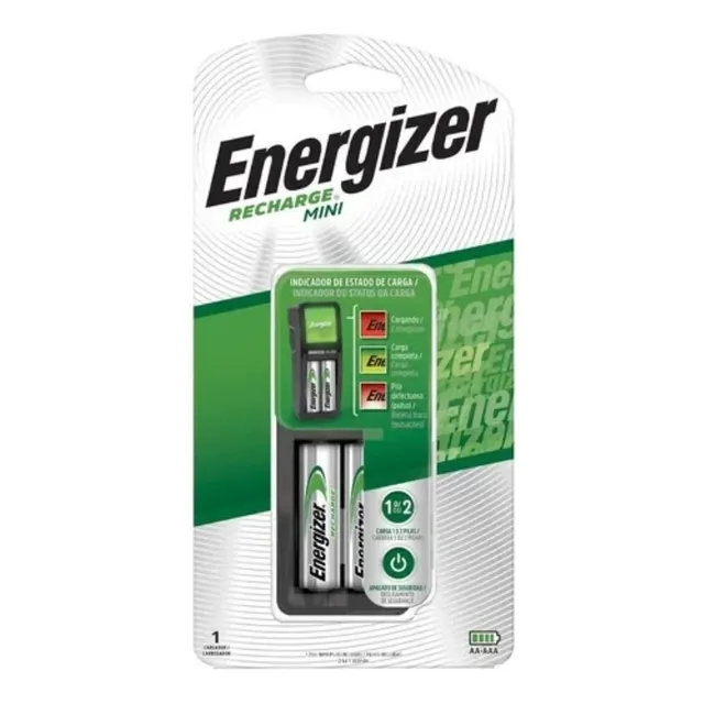CARGADOR DE PILAS ENERGIZER + 2 PILAS AA MINI CH2PC4