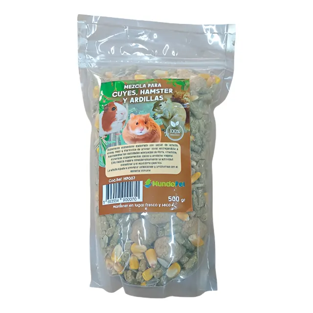 Alimento Mezcla Hamster Cuyes Conejos 500 Gr Mp007