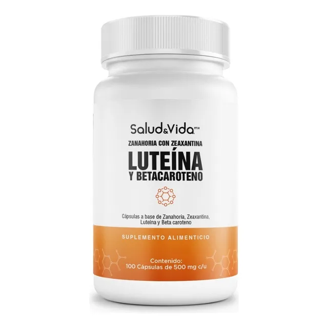 Luteína 20 mg Con Zeaxantina 800mcg - Alta concentración - Una al Día - 100 Cápsulas - Antioxidante Natural para el Ojo - S&V - Sin Gluten y Sin OMG