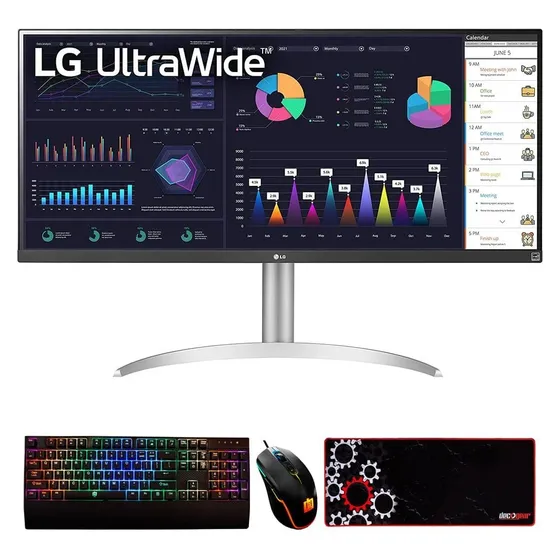 LG Monitor Ips Ultrawide Full Hd Hz Teclado Mecanico Para