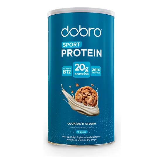 Sport Protein Dobro sabor Cookies´ Cream Sem Glúten 450g Dobro Sabor Cookies and cream