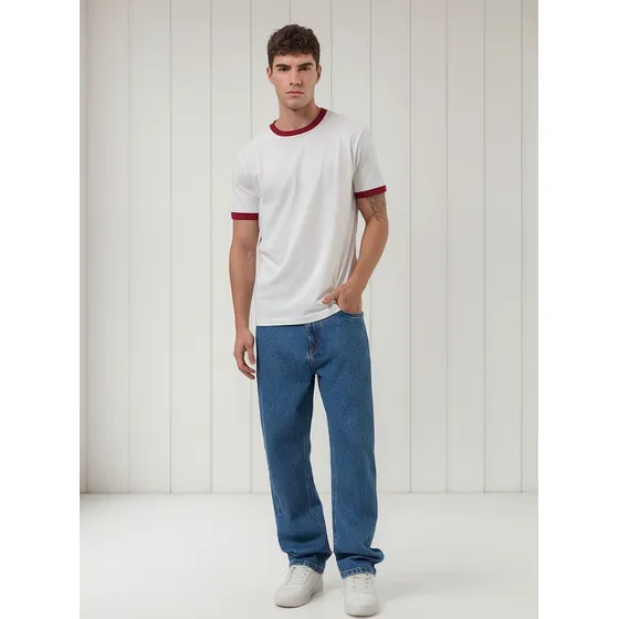 Calça Reta Jeans