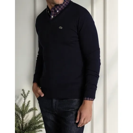 Chompa Lacoste M Hombre V-neck Lh 105689