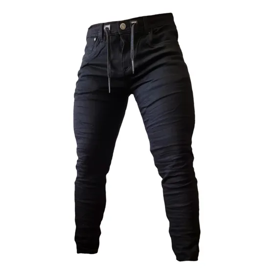 Jeans Joguer Negro Y Gris Para Hombre 