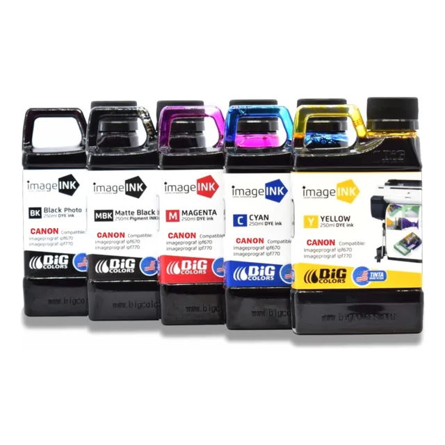 Tintas Big Colors Imageink Canon Imageprograf Ipf Compatible