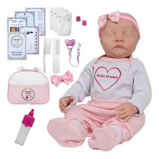 Bebe Reborn Lívia 100% Silicone Carequinha Bolsa 17 Itens Bebe Reborn Lívia 100% Silicone Carequinha Bolsa 17 Itens