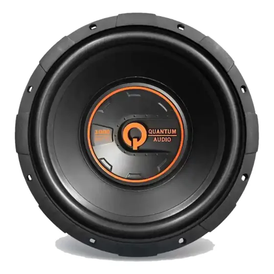 Subwoofer Quantum Qw1000/10d4 10 Pulg 1000w Max Negro