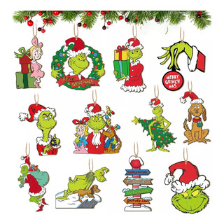 36 Pcs Grinch De Papel Para Colgar En El Árbol De Navidad 36 Pcs Grinch De Papel Para Colgar En El Árbol De Navidad