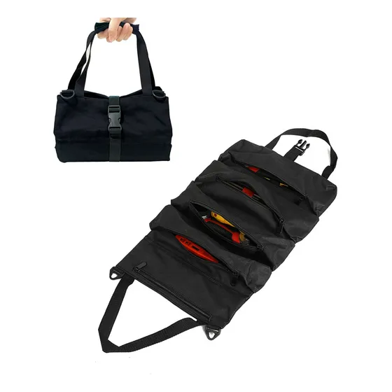 Bolsa Enrollable Portátil Para Herramientas Con Bolsillos