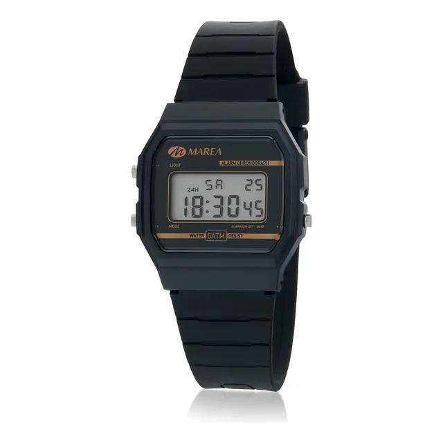 Marea Watch B3535001 Color de la correa Negro Color del bisel Negro Color del fondo Negro