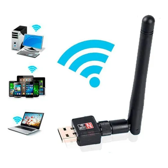 Wifi Usb Antena Desmontable Adaptador Receptor Pc