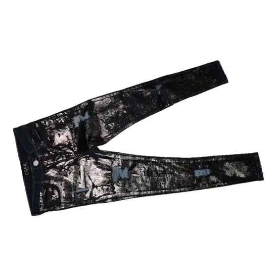 Maria Cher Pantalon  Chupin  Foile Metalizado Talle Chico