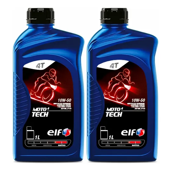 Kit 2 Óleo Para Moto 10w-50 Elf Moto 4 Tech Sintético — foto 2