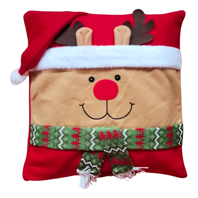 Funda De Cojin Forro De Almohada Navideña Pack X2