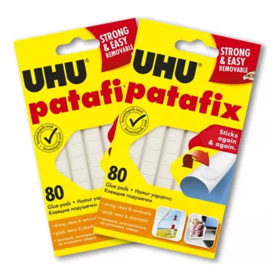 2 Pegamentos Masilla Uhu Patafix No Tóxico