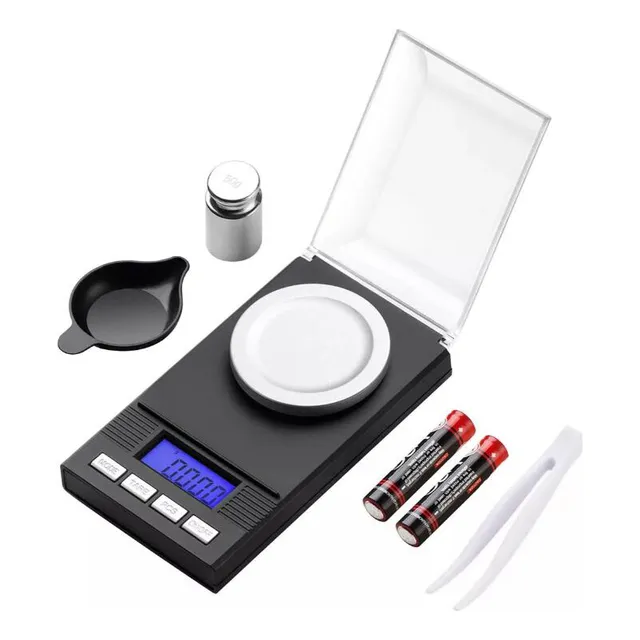 Báscula Digital De Precisión Lcd De 50 G/0,001 G Miligramos