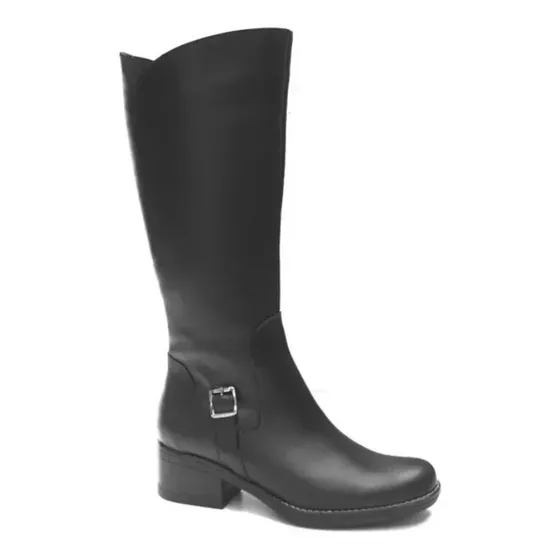 Bota De Caña Alta Tipo De Montar Negra Gravagna Art 802