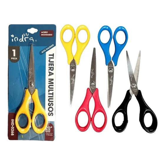 Tijera Multiusos Escolar Acero Inoxidable Oficina Casa