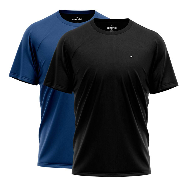 Kit 2 Camisas Masculina Academia Esporte Dry-fit Sandrini Kit 2 Camisas Masculina Academia Esporte Dry-fit Sandrini