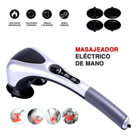 Masajeador Electrico Doble Cabeza Infrarojo Cuerpo Completo