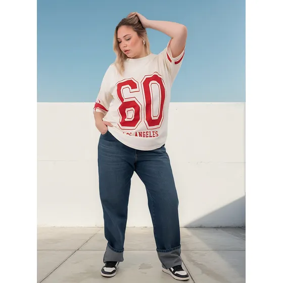 Remera Estampado Estrella Dama T- Especial