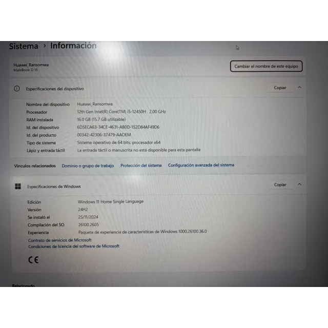 Huawei Matebook D16