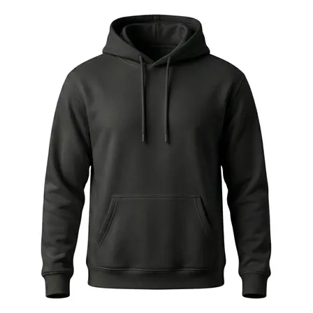 Moletom Canguru Liso Blusa Frio Casaco Touca Cores Flanelado G2 Preto