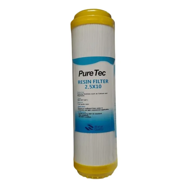 Cartucho 10'' X 2,5'' Resina Intercambio Cationico Ta.