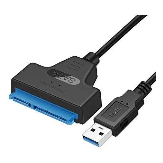 Adaptador Usb 3.0 A Sata 2.5 Discos Rigidos Y Grabadoras Color Negro