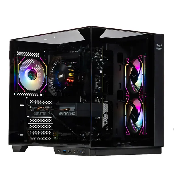 Gabinete Gamer Naceb Na-0638 M-atx Itx Cristal Templado