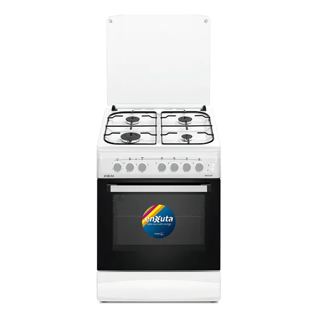 Cocina A Gas Enxuta Cenx5642w Blanca 60x60 Con Grill Fama Color Blanco