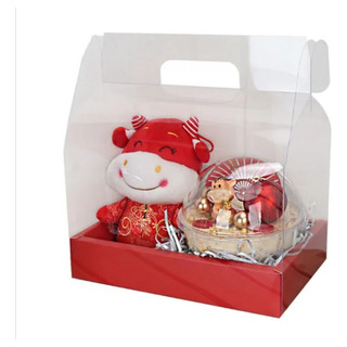 Caja De Cartón Con Acetato Para Flores O Postres (5 Cajas ) Caja De Cartón Con Acetato Para Flores O Postres (5 Cajas )