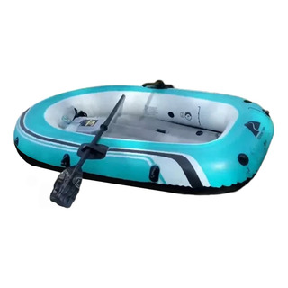 Bote Balsa Inflable 2 Personas Ozark Trail Con 2 Remos Bote Balsa Inflable 2 Personas Ozark Trail Con 2 Remos