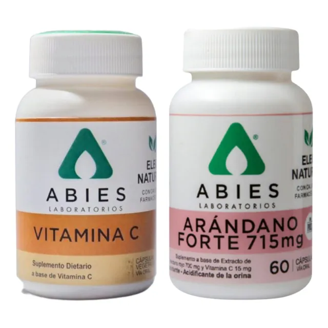 Pack Arándano Forte + Vitamina C Infección Urinaria Caps