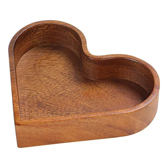 Bc Caja Apilable For Frutos Secos, Bandeja De Madera Maciza