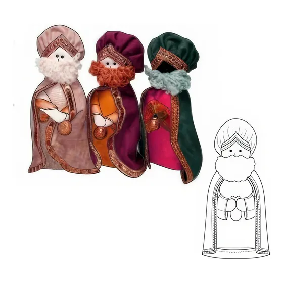 Moldería Textil Unicose - Manualidad Pesebre Navidad 1518