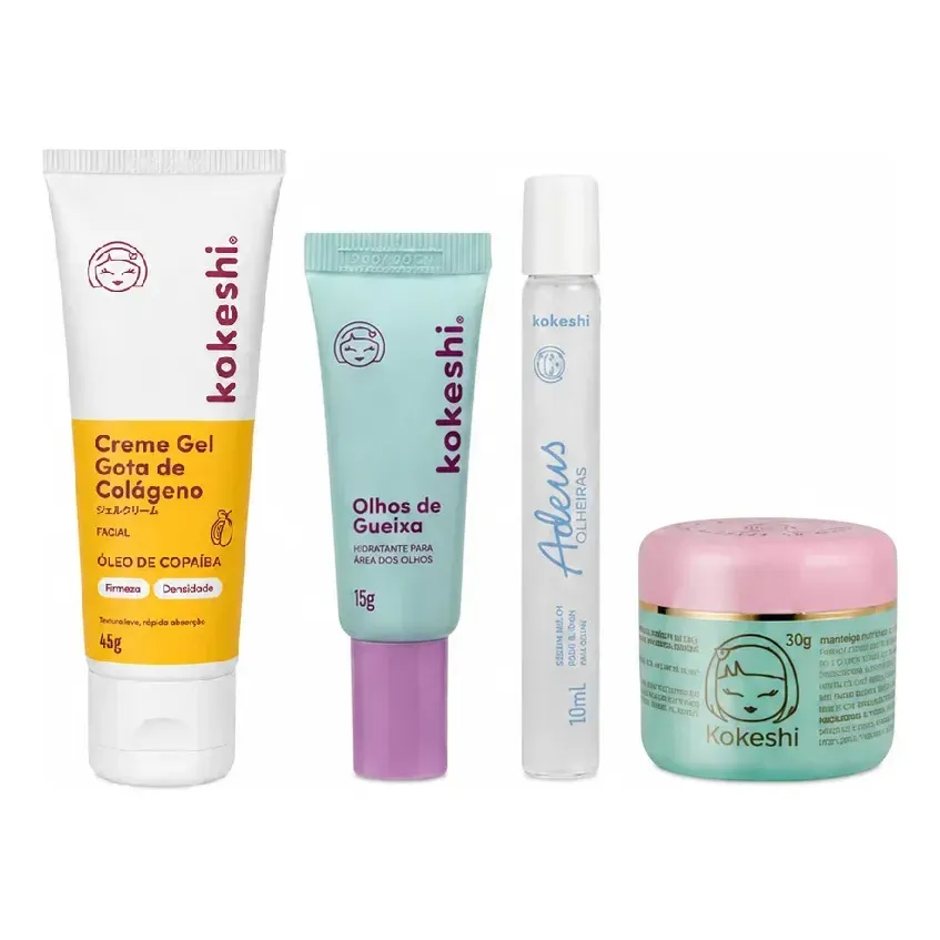 Kit Glow Kokeshi Colágeno Anti Olheiras Hidratação Completa — Oferta Verificada