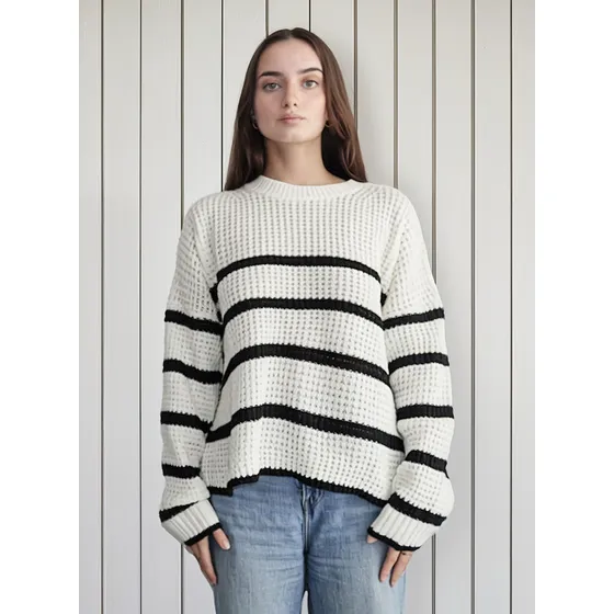 Sweater Nano Rayado Oversize #sw2414