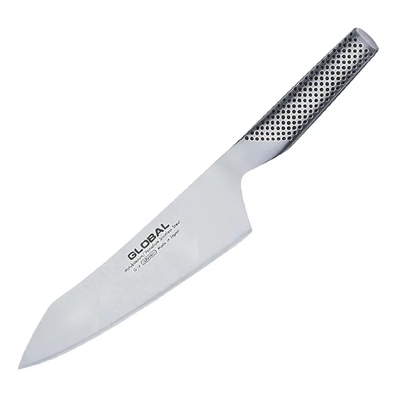 Cuchillo de Cocina Multiuso Global Oriental Acero Inoxidable 18cm Color Gris