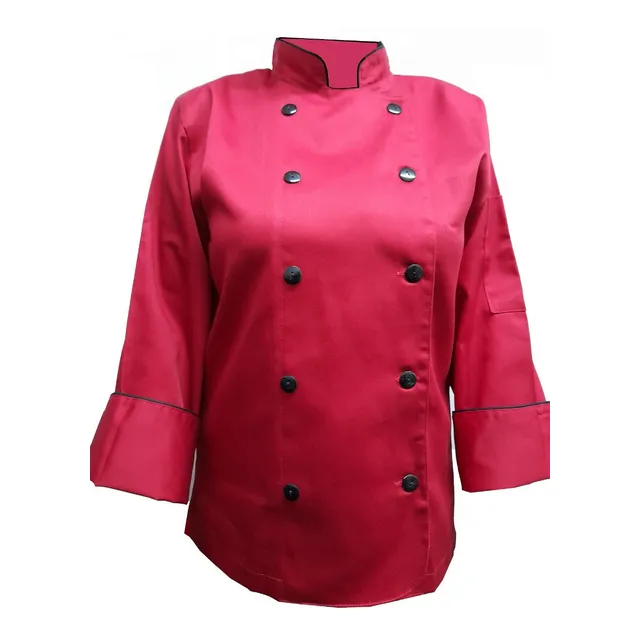 Filipina Chaqueta De Chef Tela Drill Hasta Txl