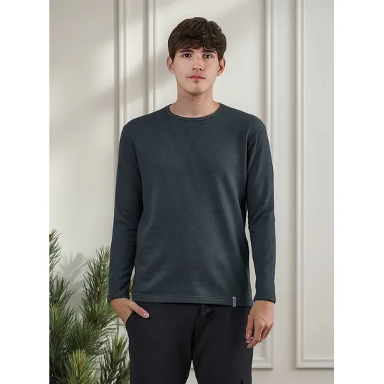 Remera Howard Manga Larga Cuello Redondo Para Hombre