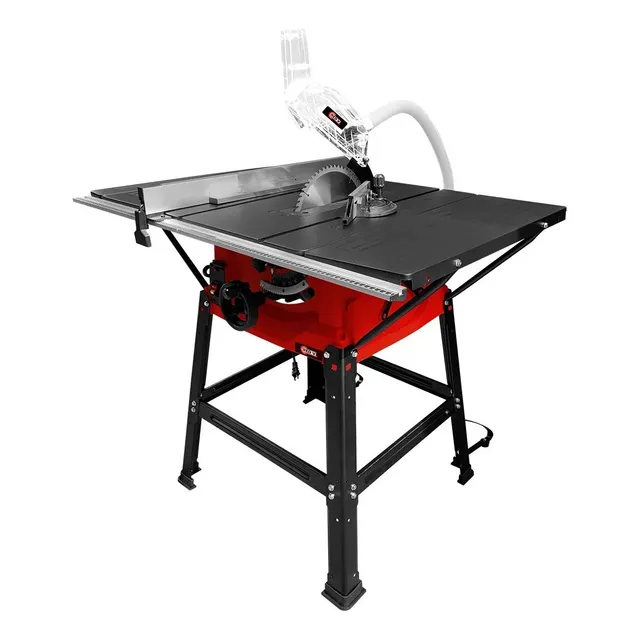 Sierra de Banco Portátil RedV RV2541A con Potente Motor de 1800W color rojo.