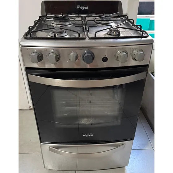 Cocina Whirlpool Wfx56dx Gas/eléctrica 4 Hornallas Acero