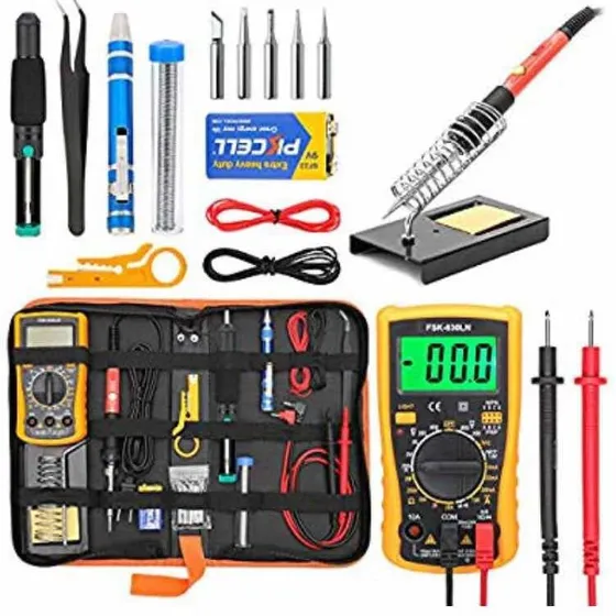 Kit De Soldadura Electrónica Con Multimetro Incluido