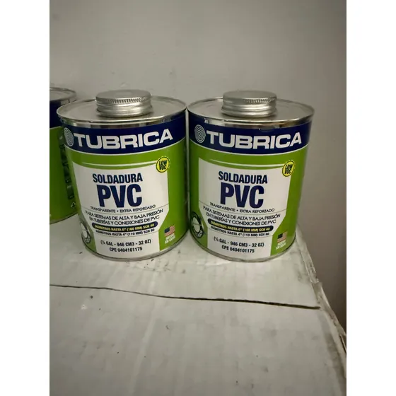 Soldadura Para Pvc Multiproposito 1/4 Galón Tubrica