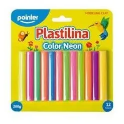 Plastilina Neon X12 Colores Pointer Mayor Y Detal 