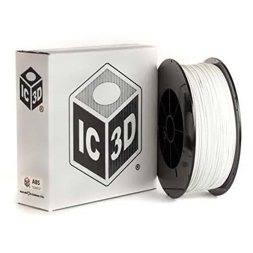 De 2,85 Ic3d Blanca Abs Con Impresora 3d Filamento - 2,5 Kg